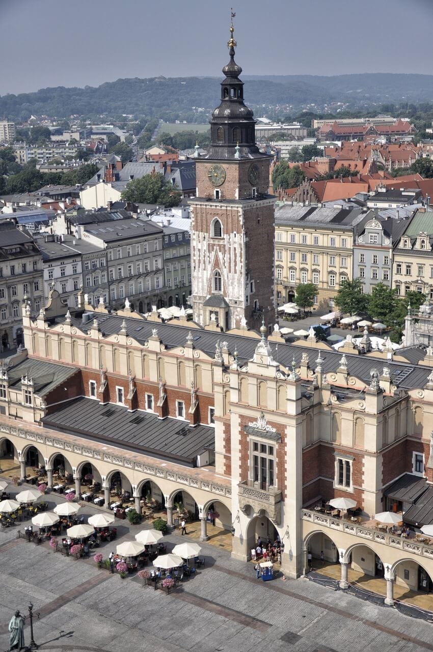 kraków, poland, cloth hall sukiennice