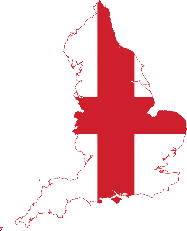 Flag map of England.svg