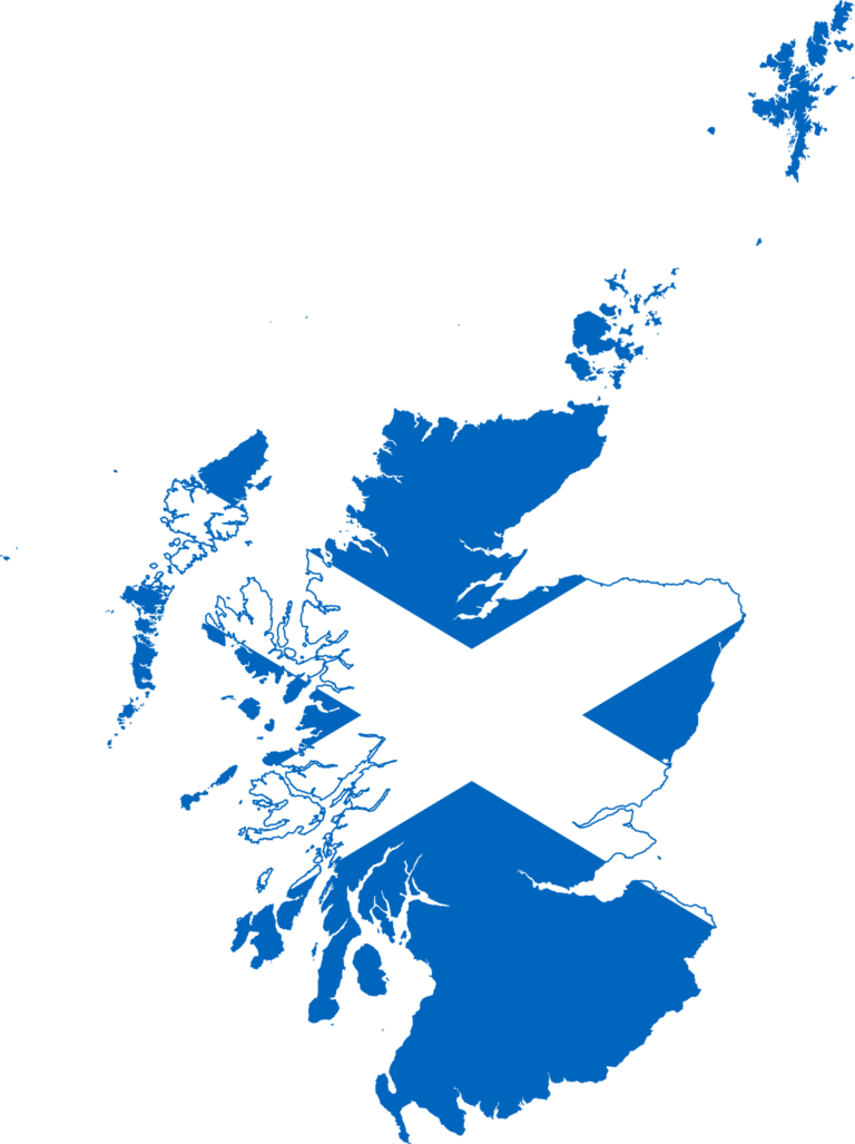 Flag map of Scotland.svg