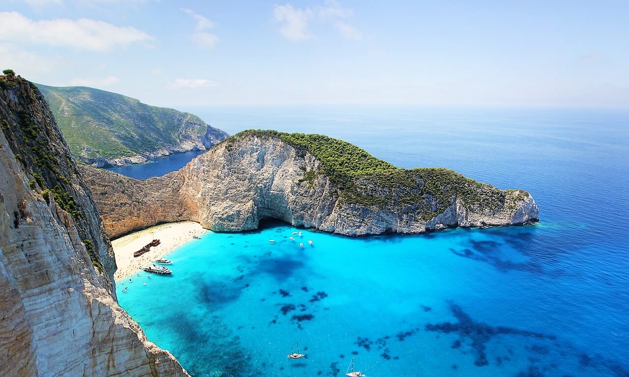 zakynthos, greece, shipwreck beach