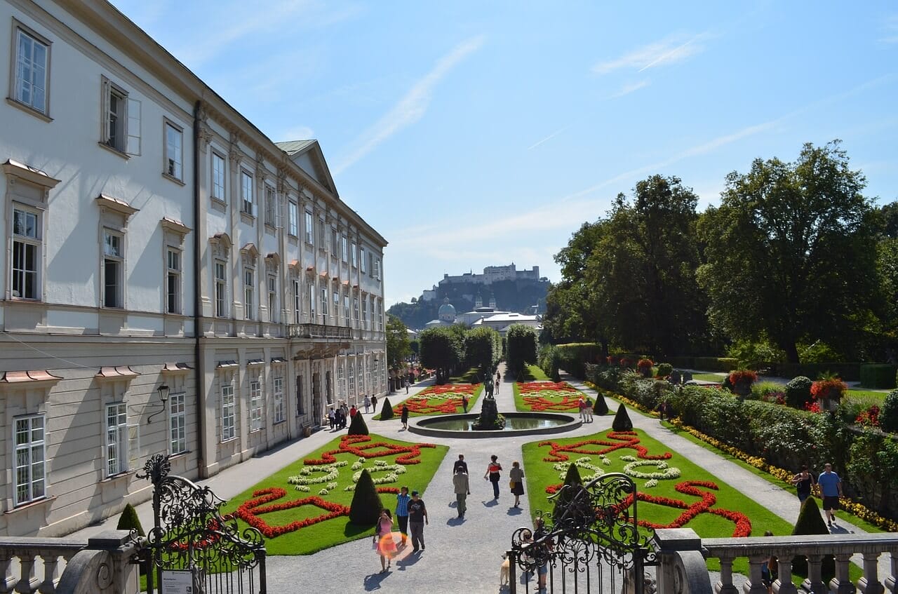 mirabell gardens, salzburg, garden