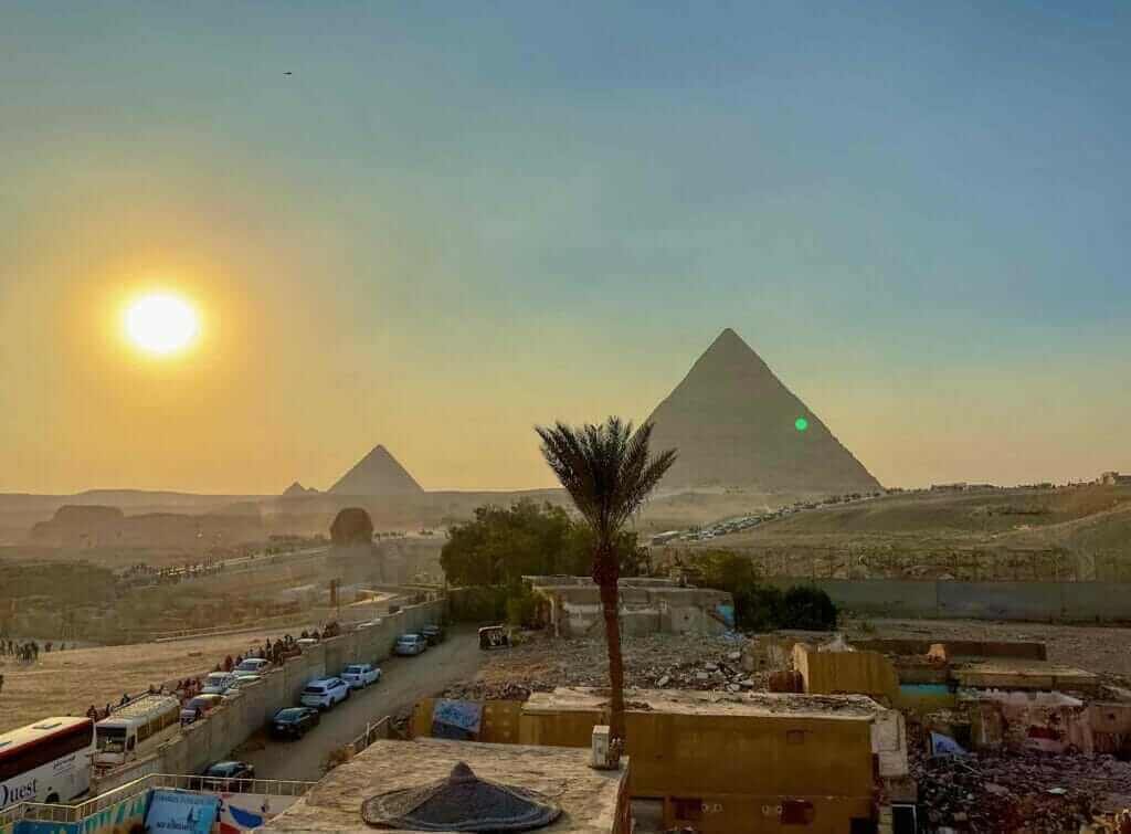 Visit the pyramids of Giza