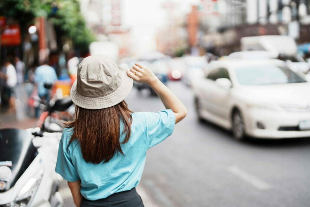 young woman with hat traveling in bangkok 2023 01 31 23 15 03 utc