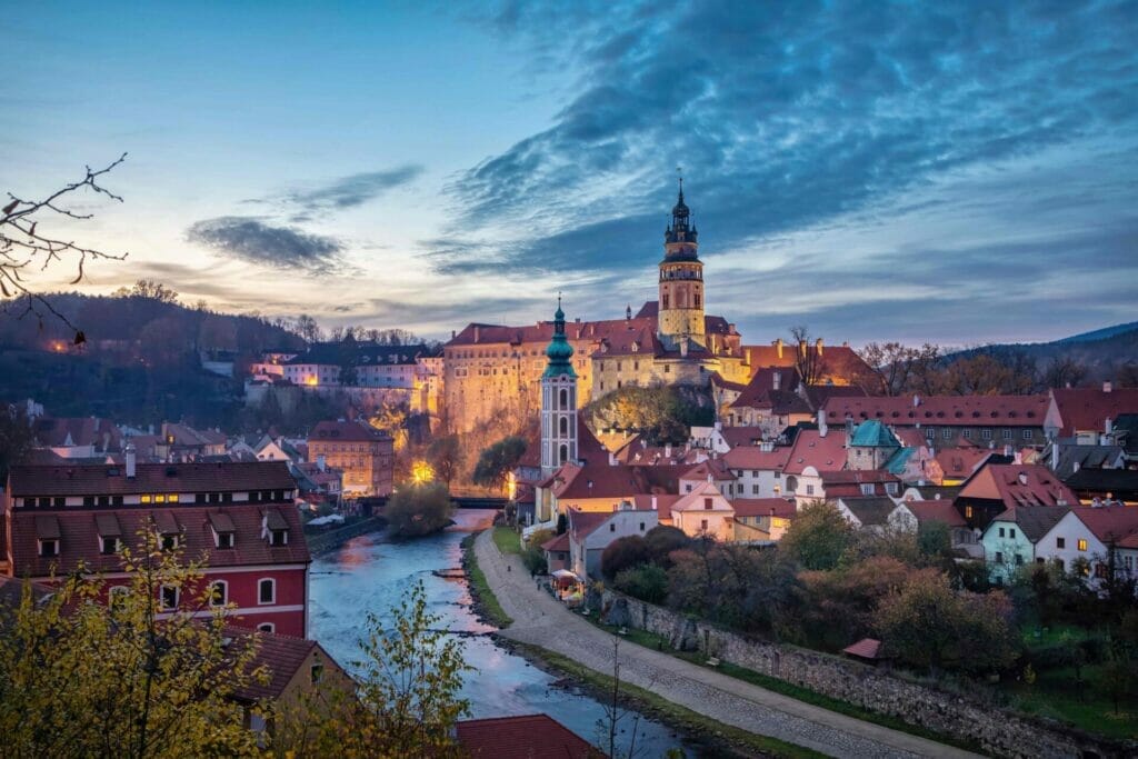 cesky Krumlov view