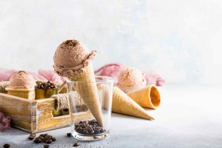 waffle cones with coffee ice cream 2022 02 02 04 52 02 utc