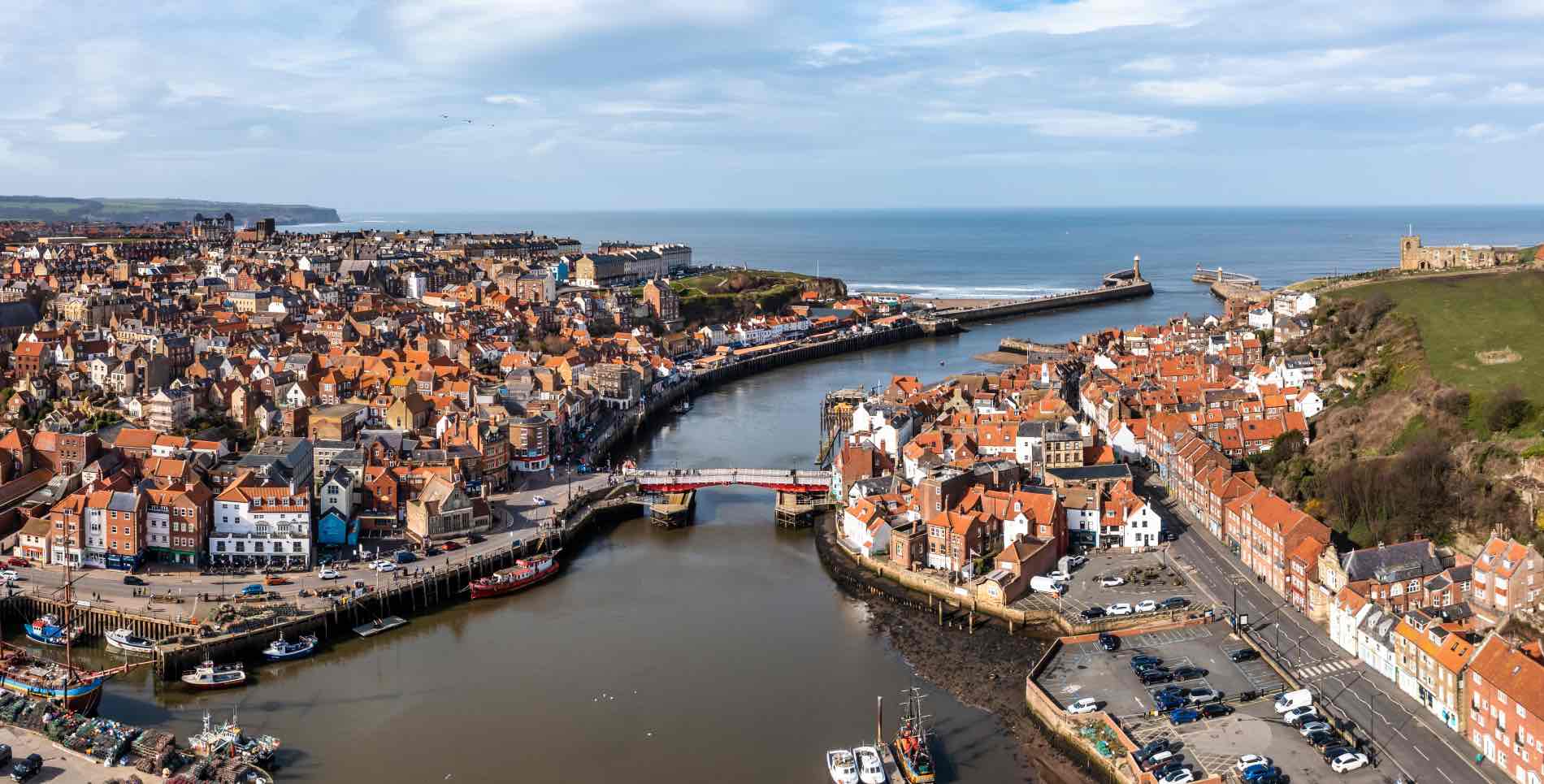 aerial view of the yorkshire coastal town of whitb 2023 04 01 00 07 10 utc