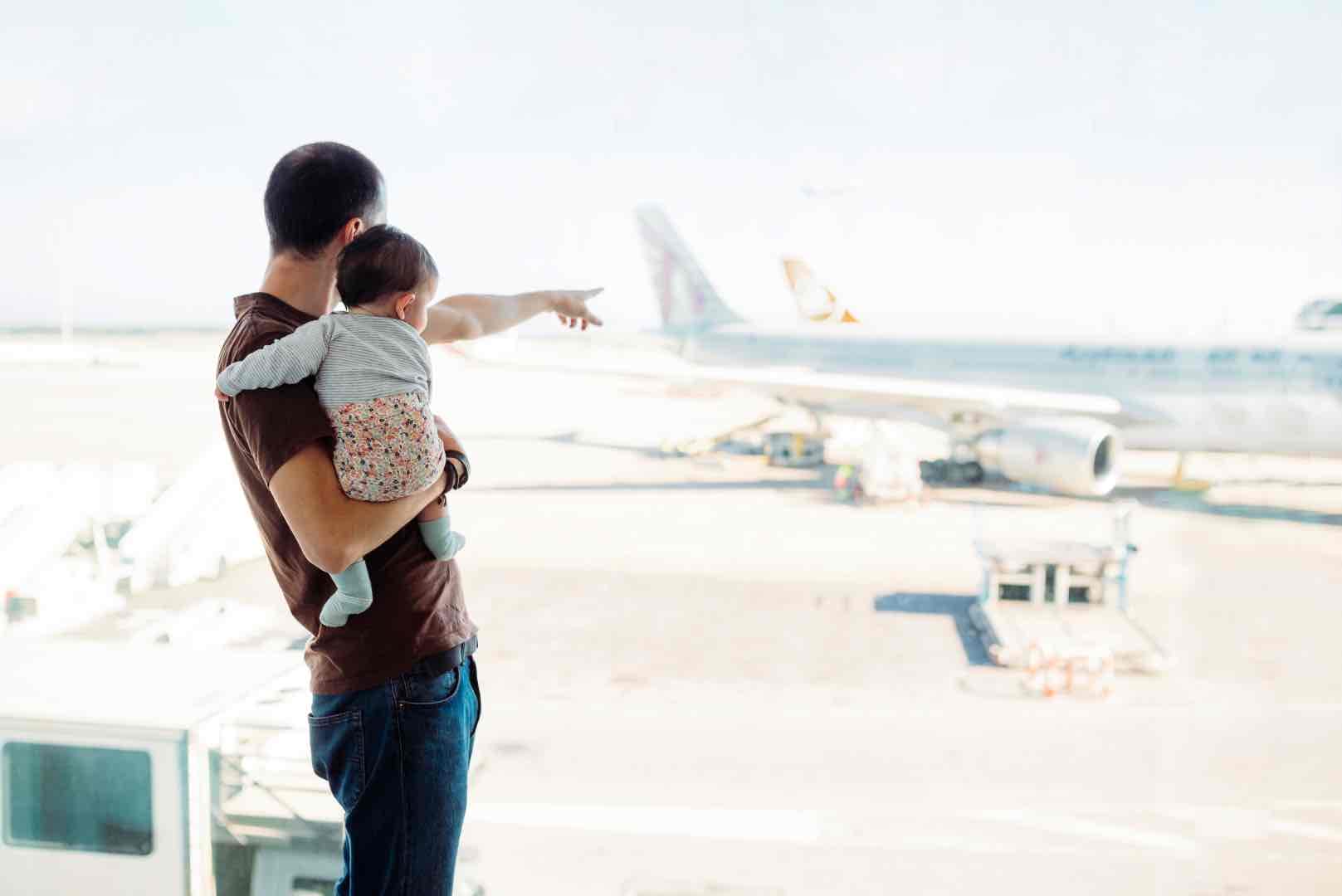 baby in airport