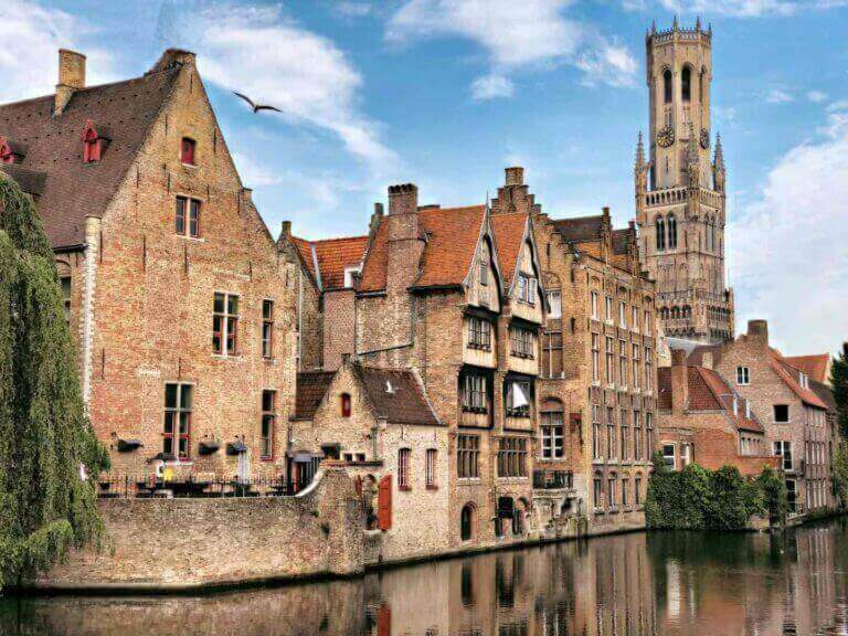 Bruges with view of the belfry