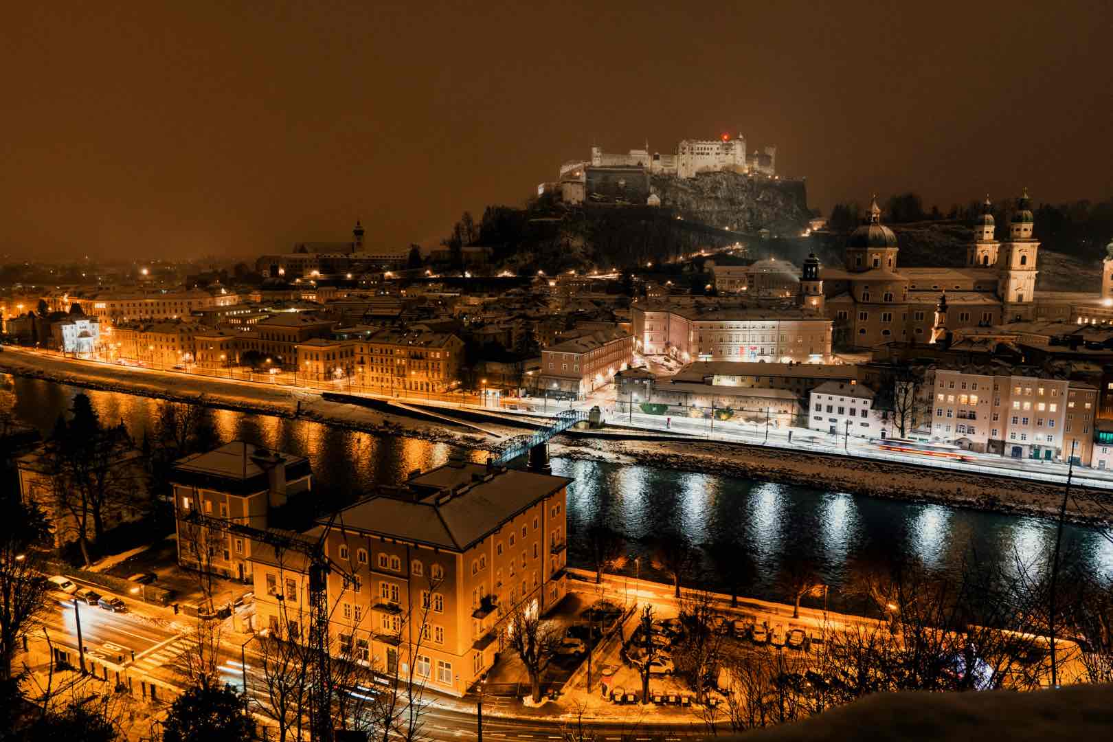 salzburg wintery scene