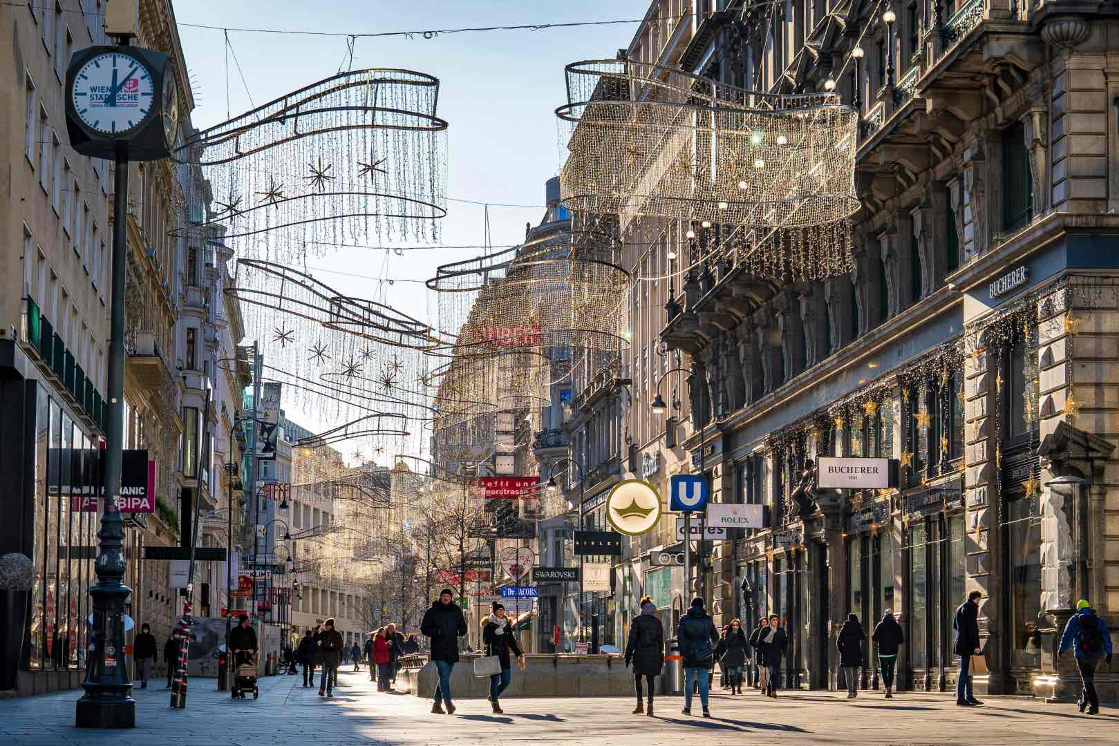 vienna at christmas, street view