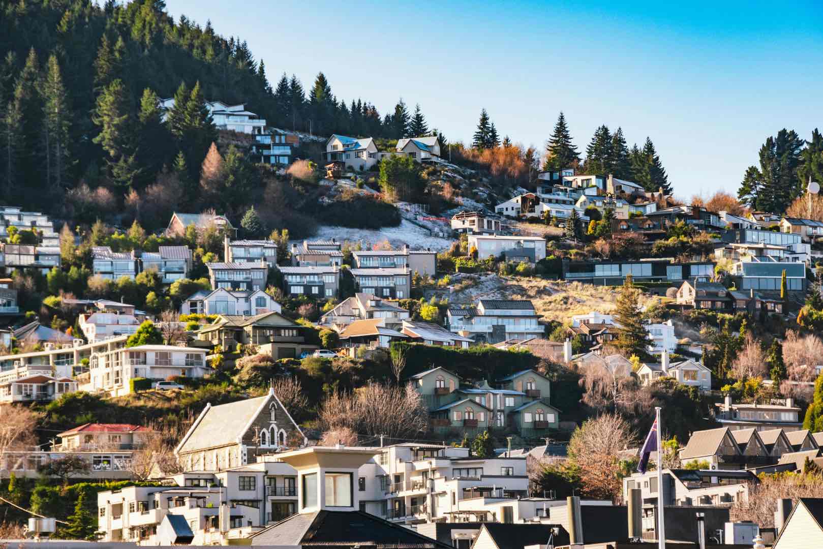 Houses in Queenstown, New Zealand