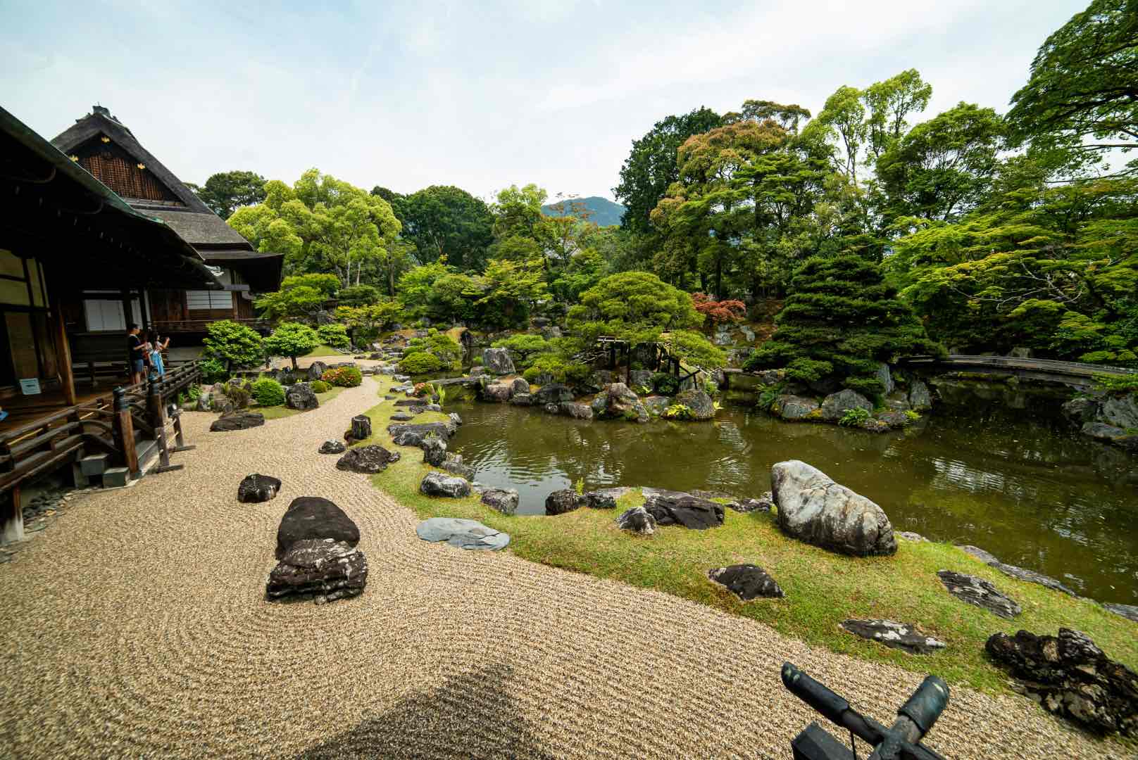 Large Scale Zen Garden in Daigo-ji, Kyoto, Japan