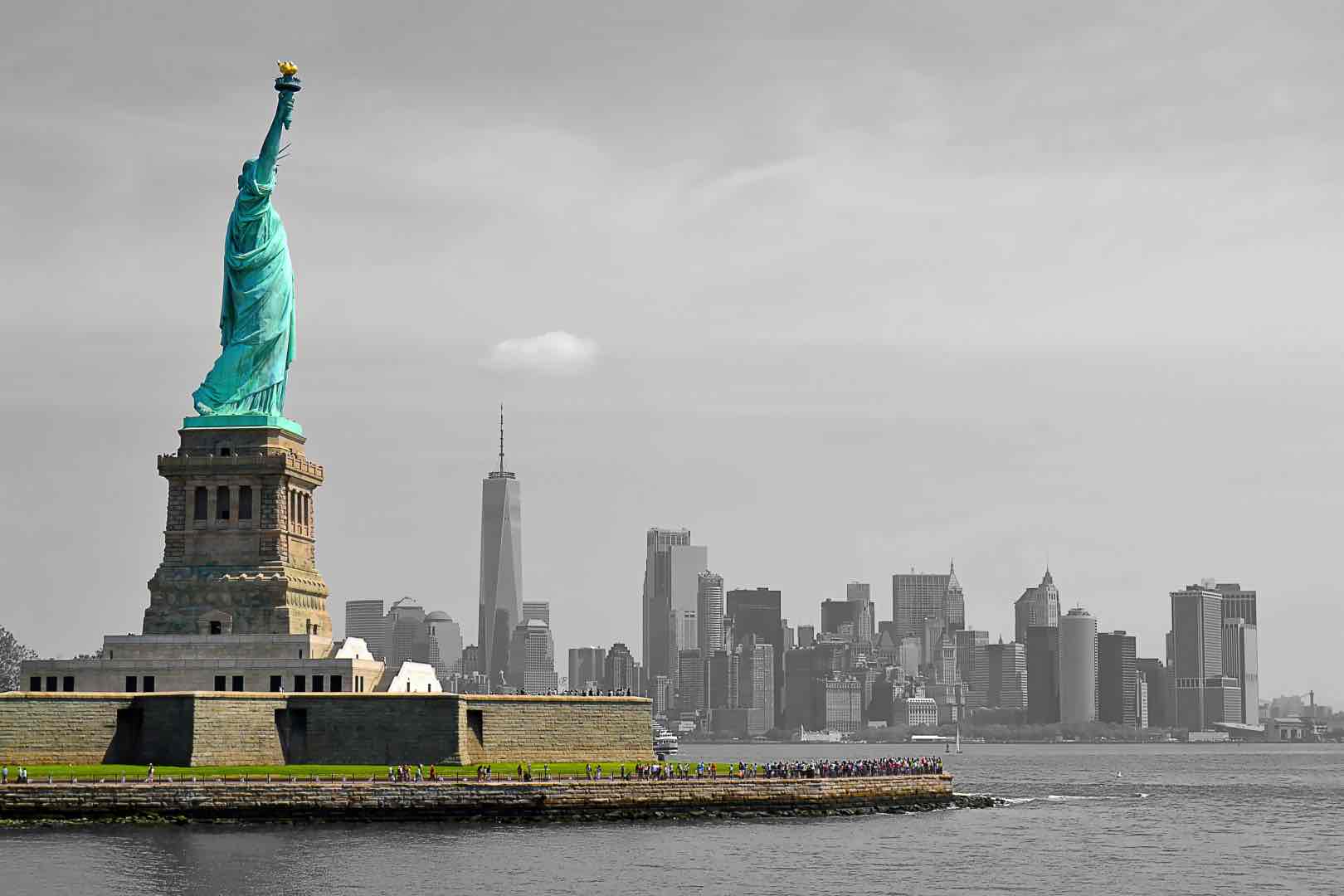 Statue of Liberty on a sunny day