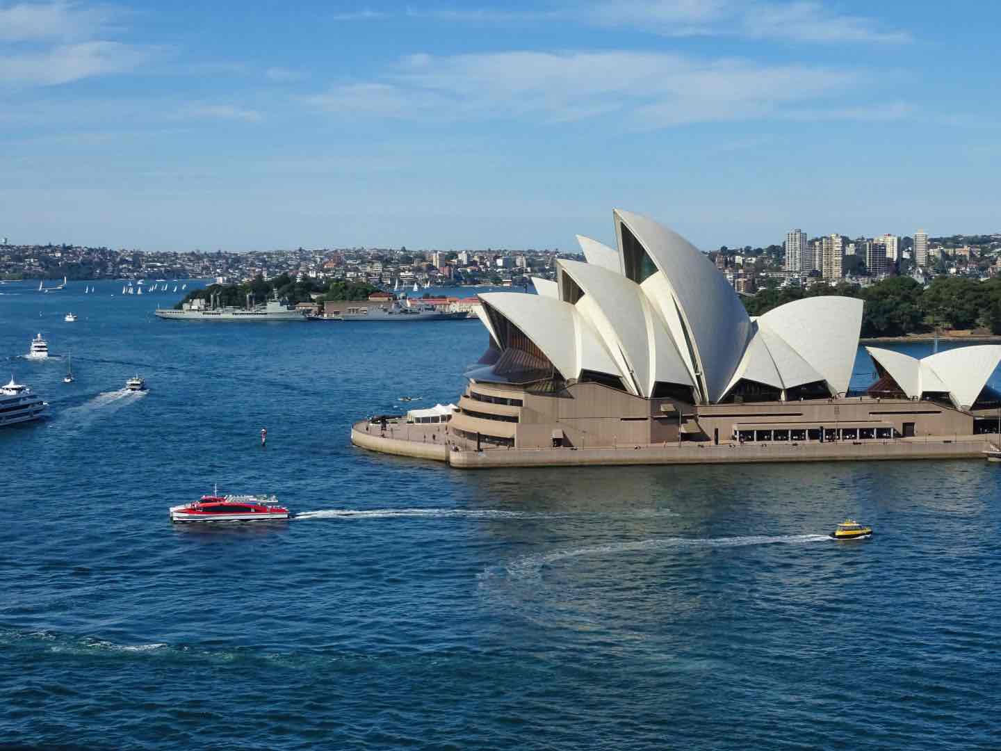 Sydney Opera House view from the bridge