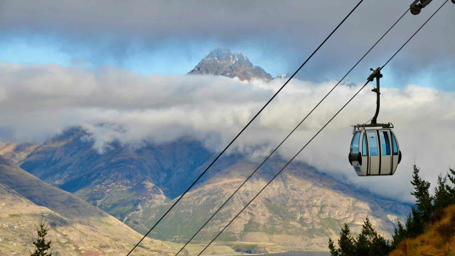 Take the cable car up the mountain!