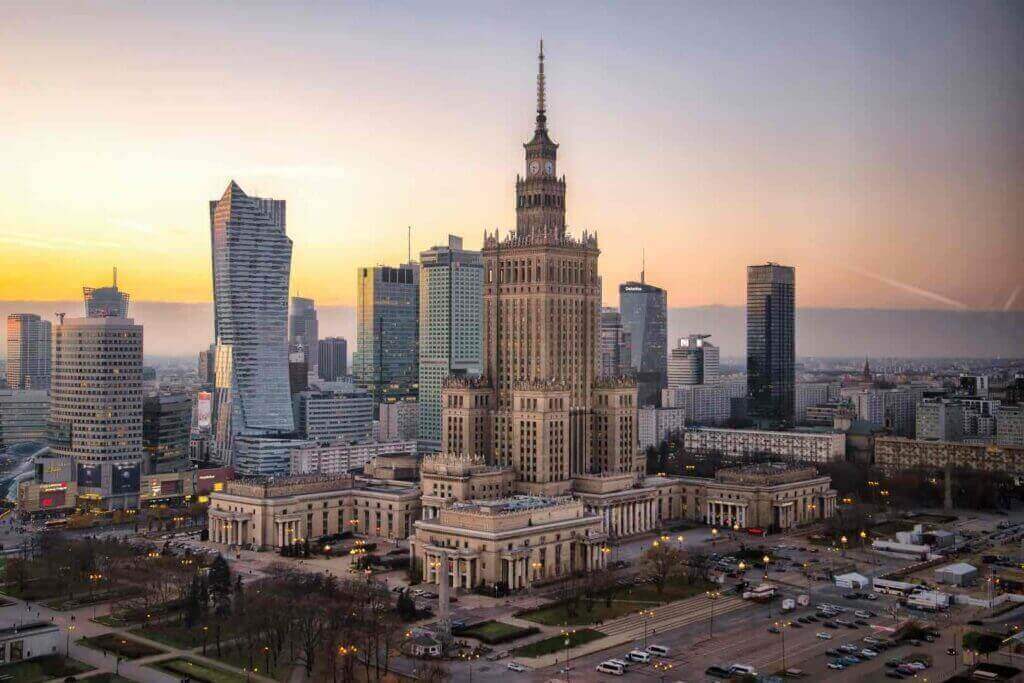 Warsaw city view