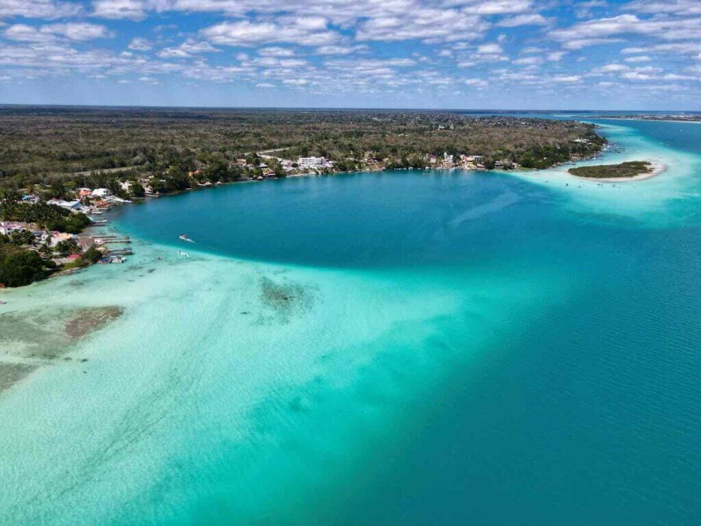 Bacalar lagoon, a piece of heaven located at the Yucatan peninsula in southern Mexico.