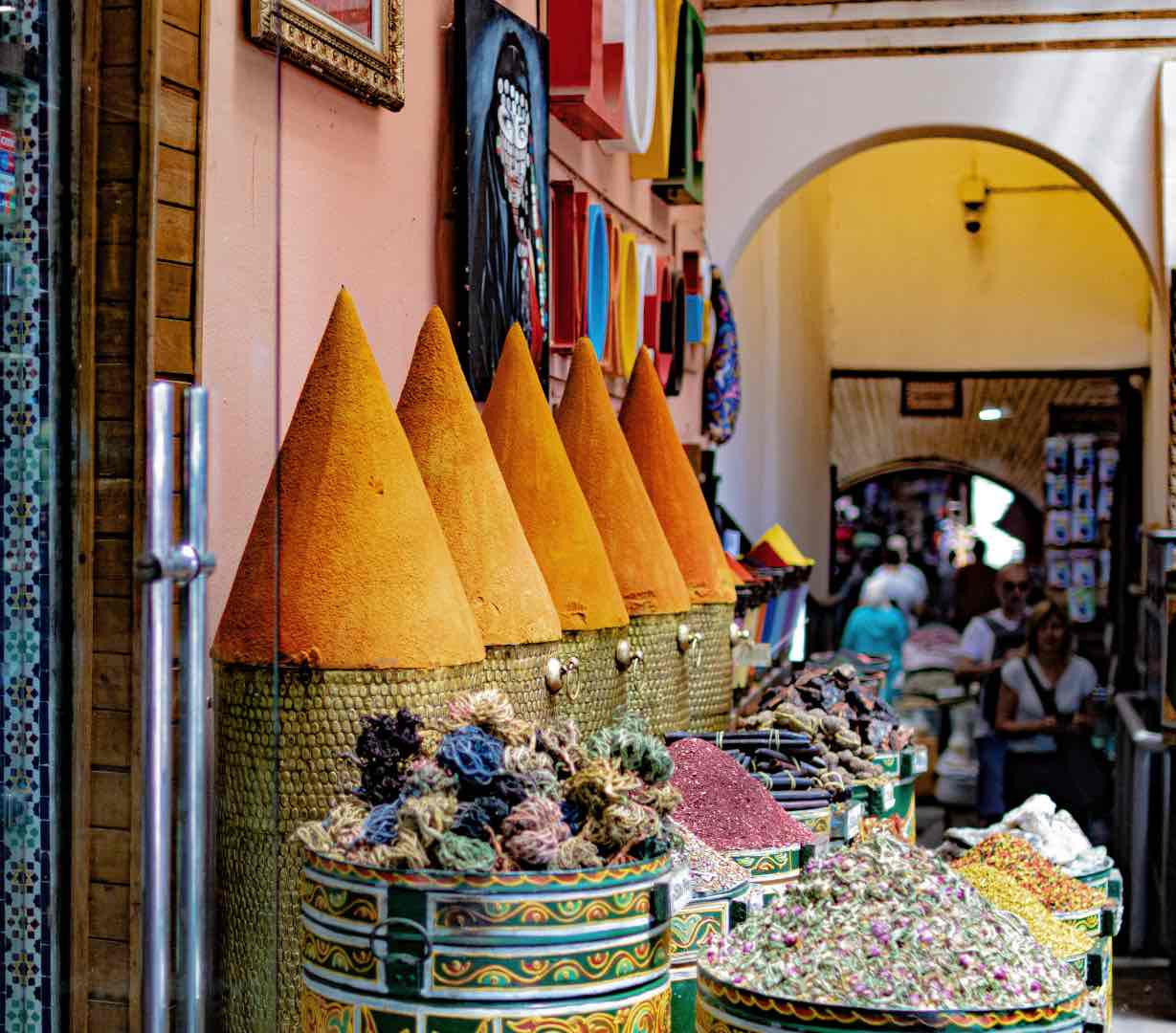 Souk in Marrakech.