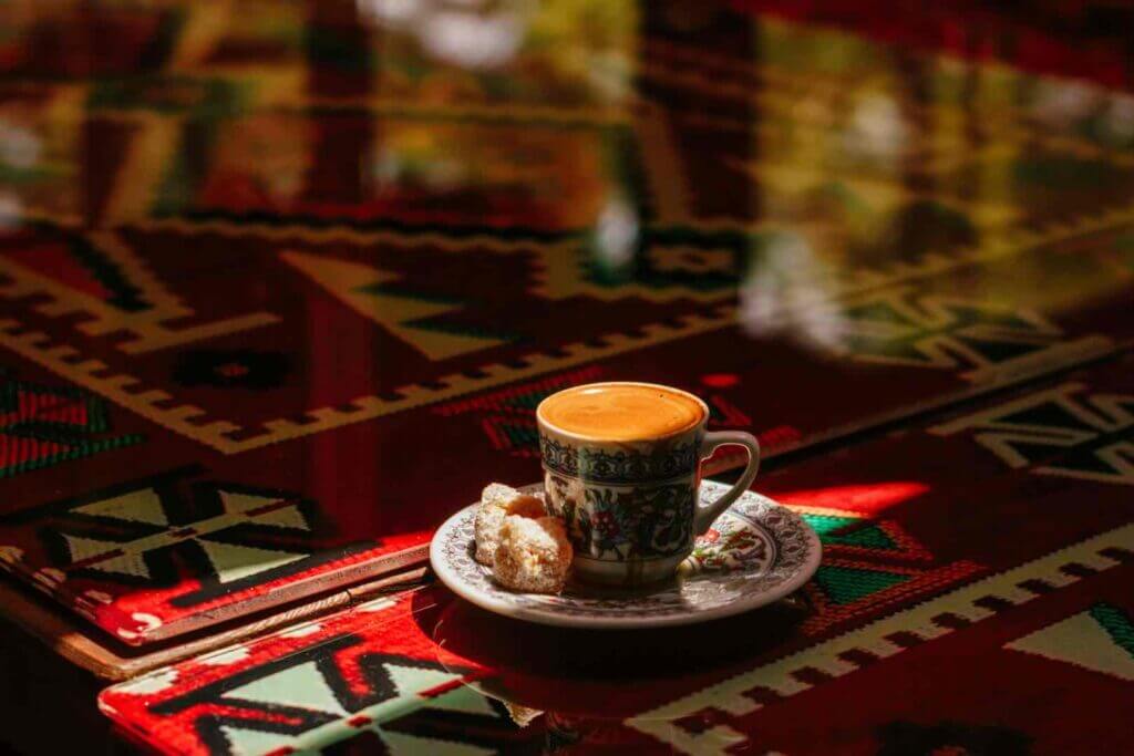 Turkish delights and coffee are always a good mix