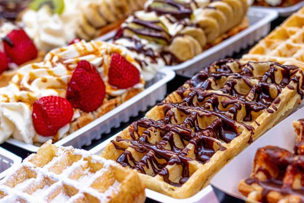 Variety of Belgain Waffles