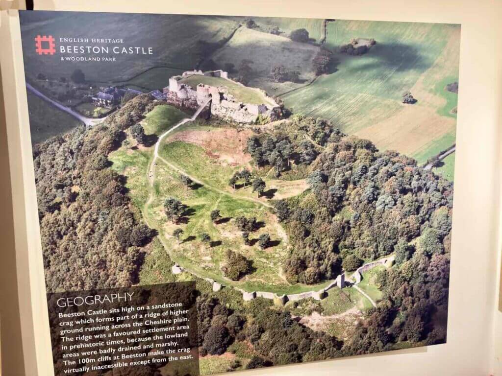 Beeston Castle from above