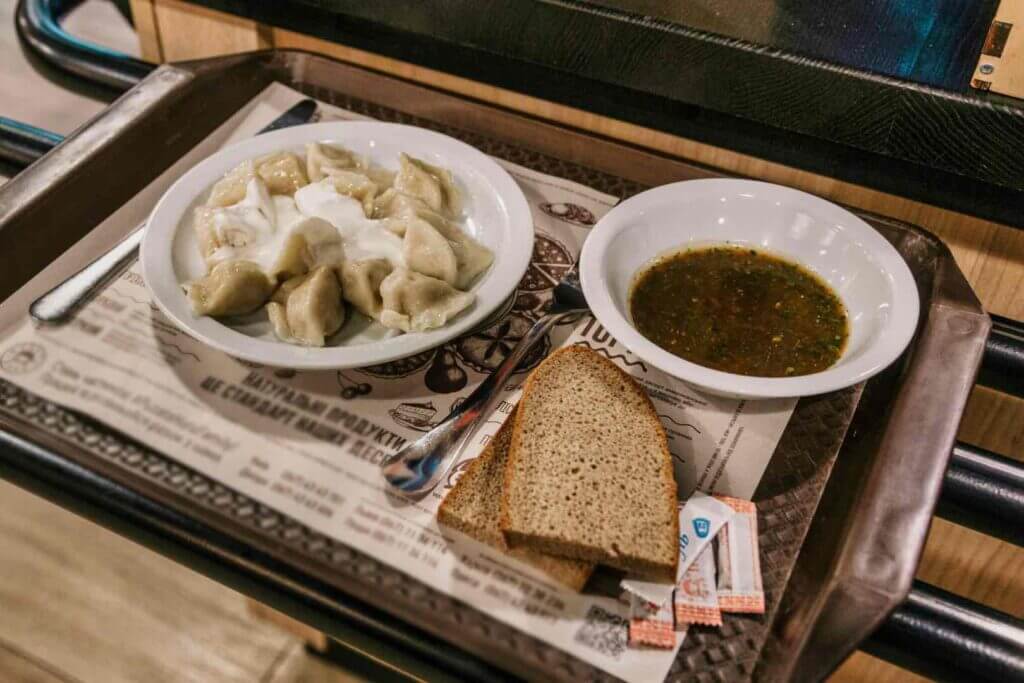 Typical Pierogi dish in Krakow