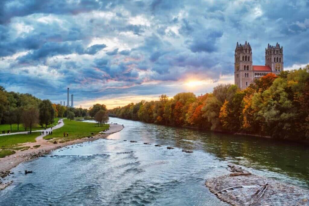 Munich in the autumn, Bavaria, Germany