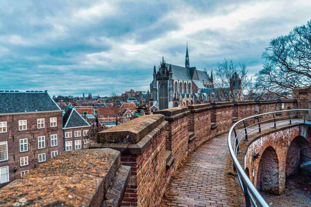 A view of the Hooglandse Kerk, Leiden, the Netherlands