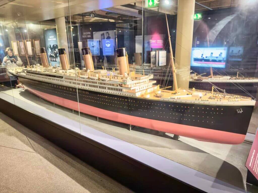 Model of Titanic at the Maritime Museum