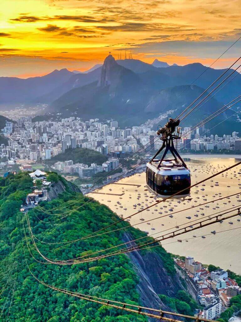 One of many cable cars in Rio