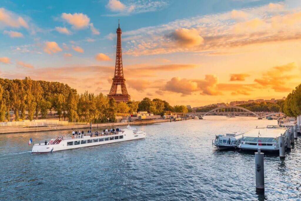 Paris, France. View on the seine