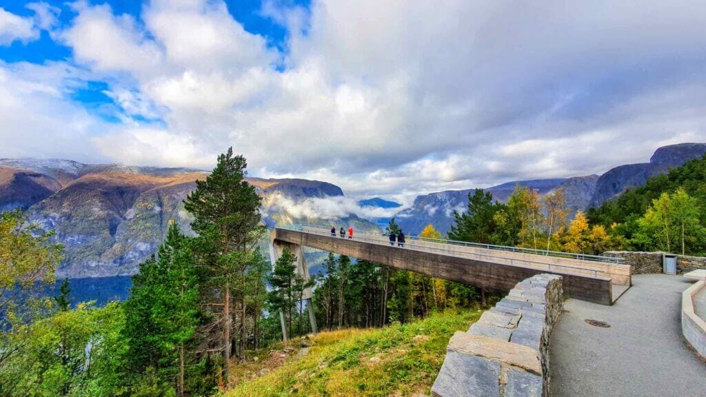 Stegastein Viewpoint- View of Aurlandsfjord