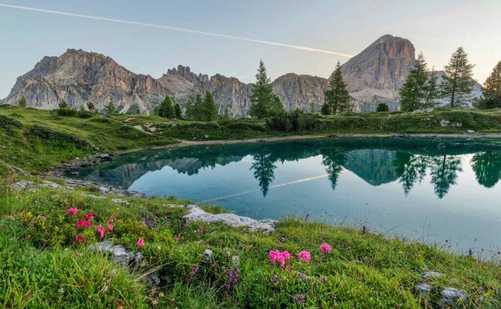 mountain and lake view