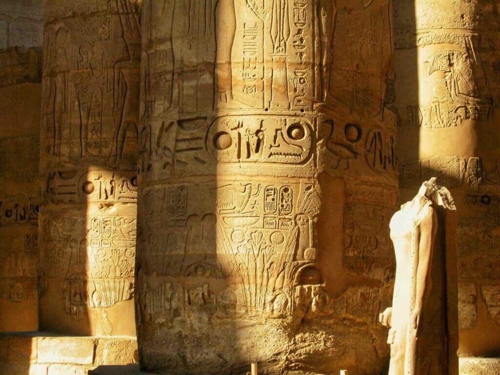 The columns at Karnak Temple