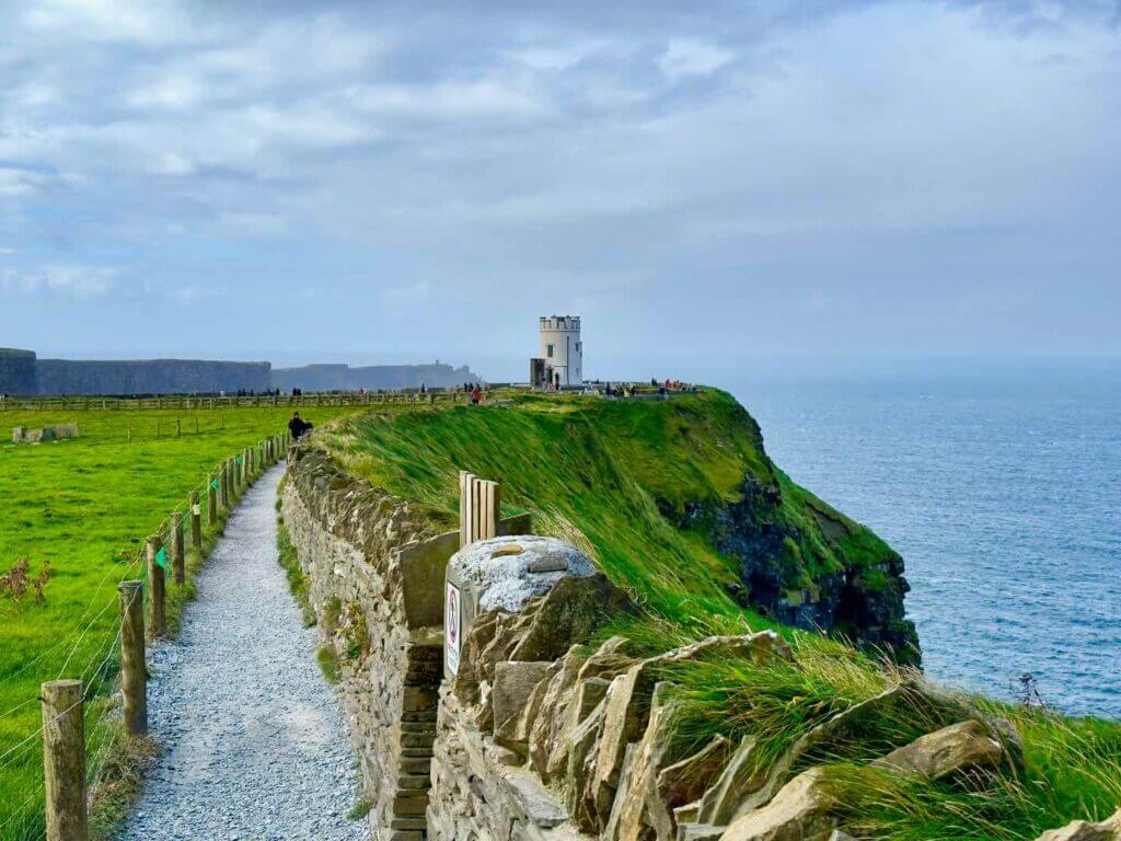 Walkways at the cliffs of Moher