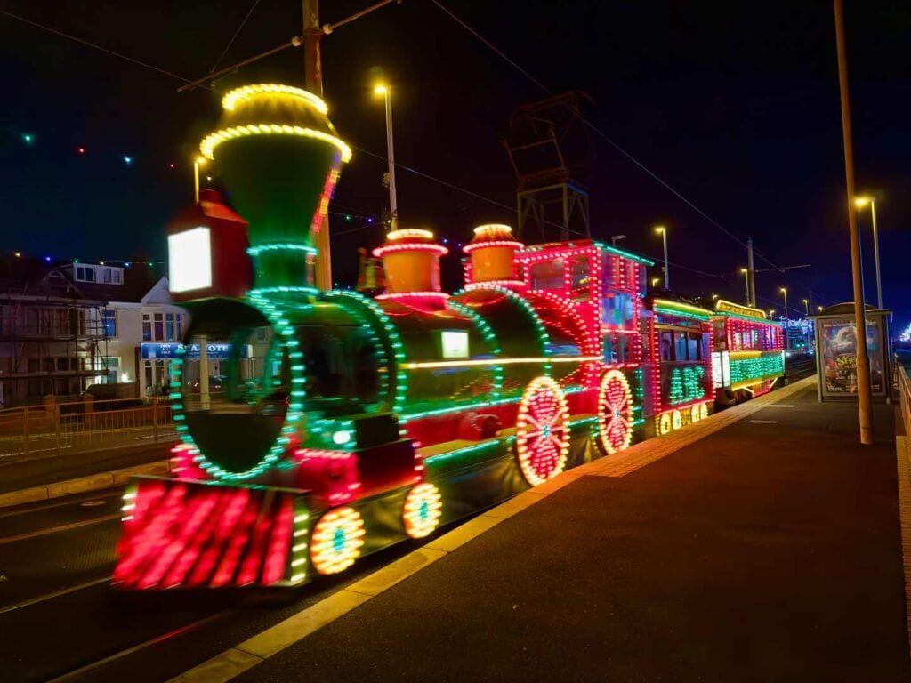 Illuminated tram!