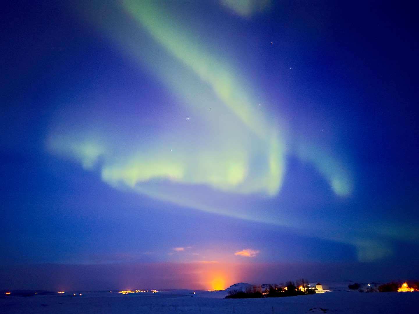 The Aurora in Iceland! Beautiful, right?