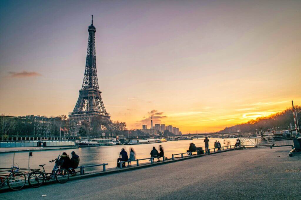 Paris in winter. France