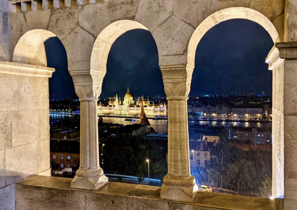 View from inside Fisherman's Bastion. Wow!