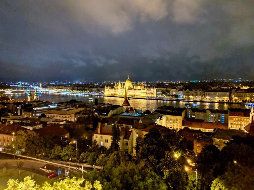 View looking down from Fishermans Bastion