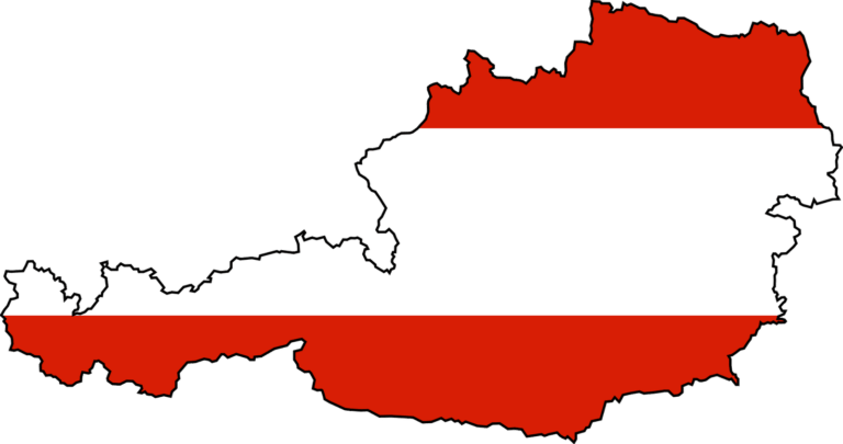 Austria map flag