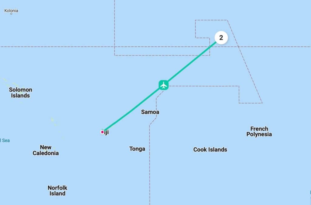 Kiritimati to Baker Island