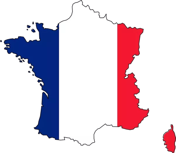 france flag map new