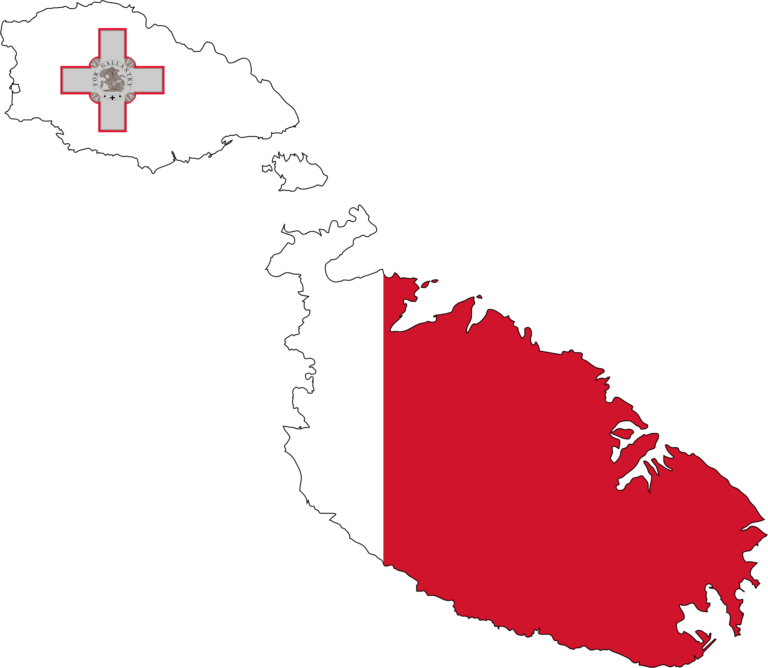 malta flag map new