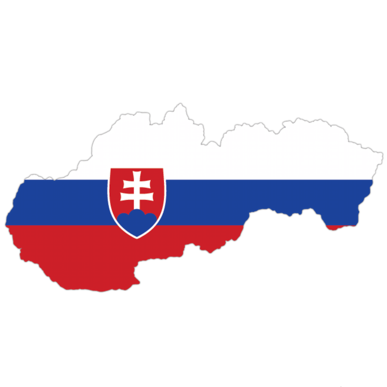 slovak flag map