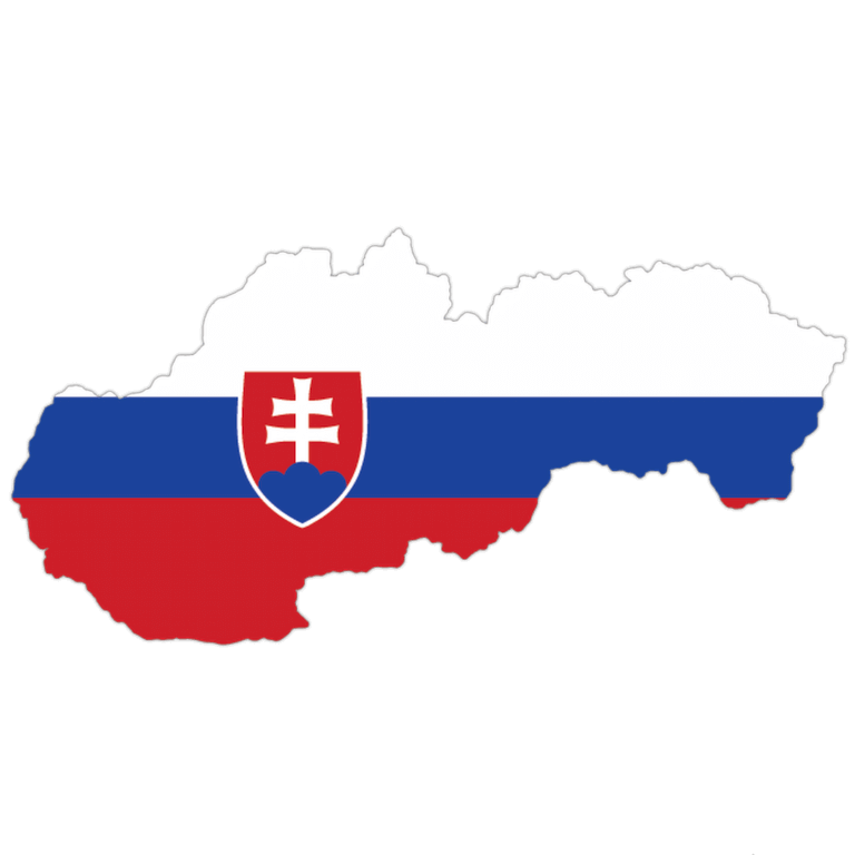slovak flag map