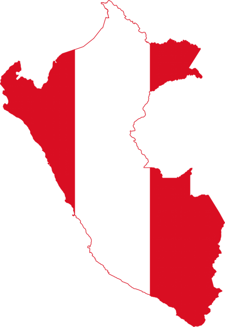 flag of peru map