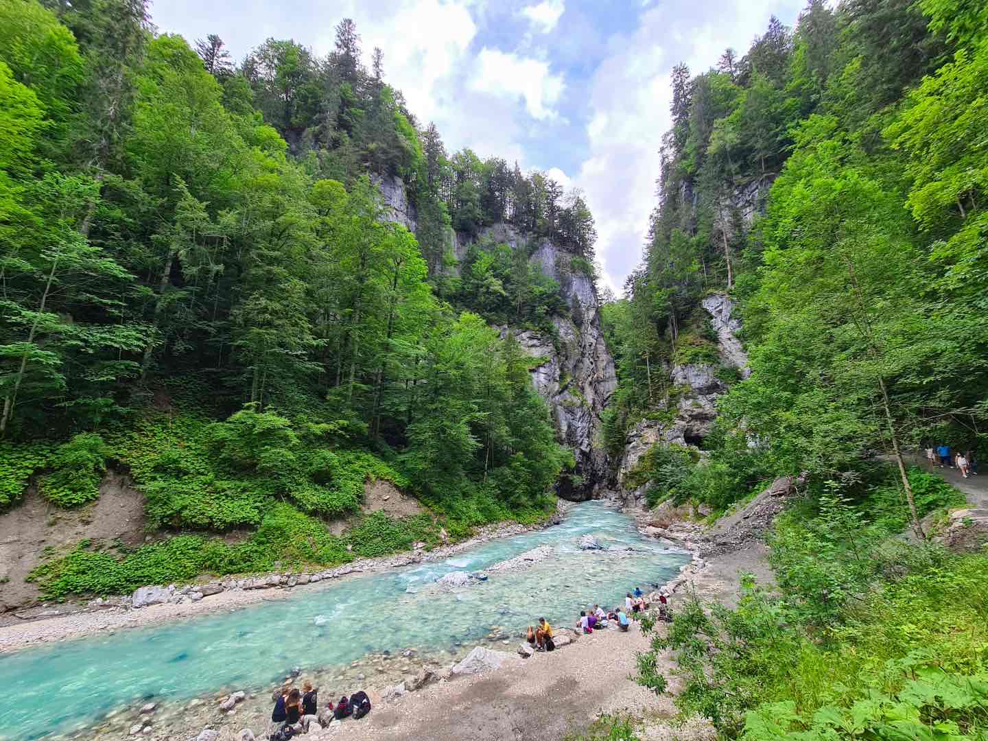 A rest spot just after the Gorge!
