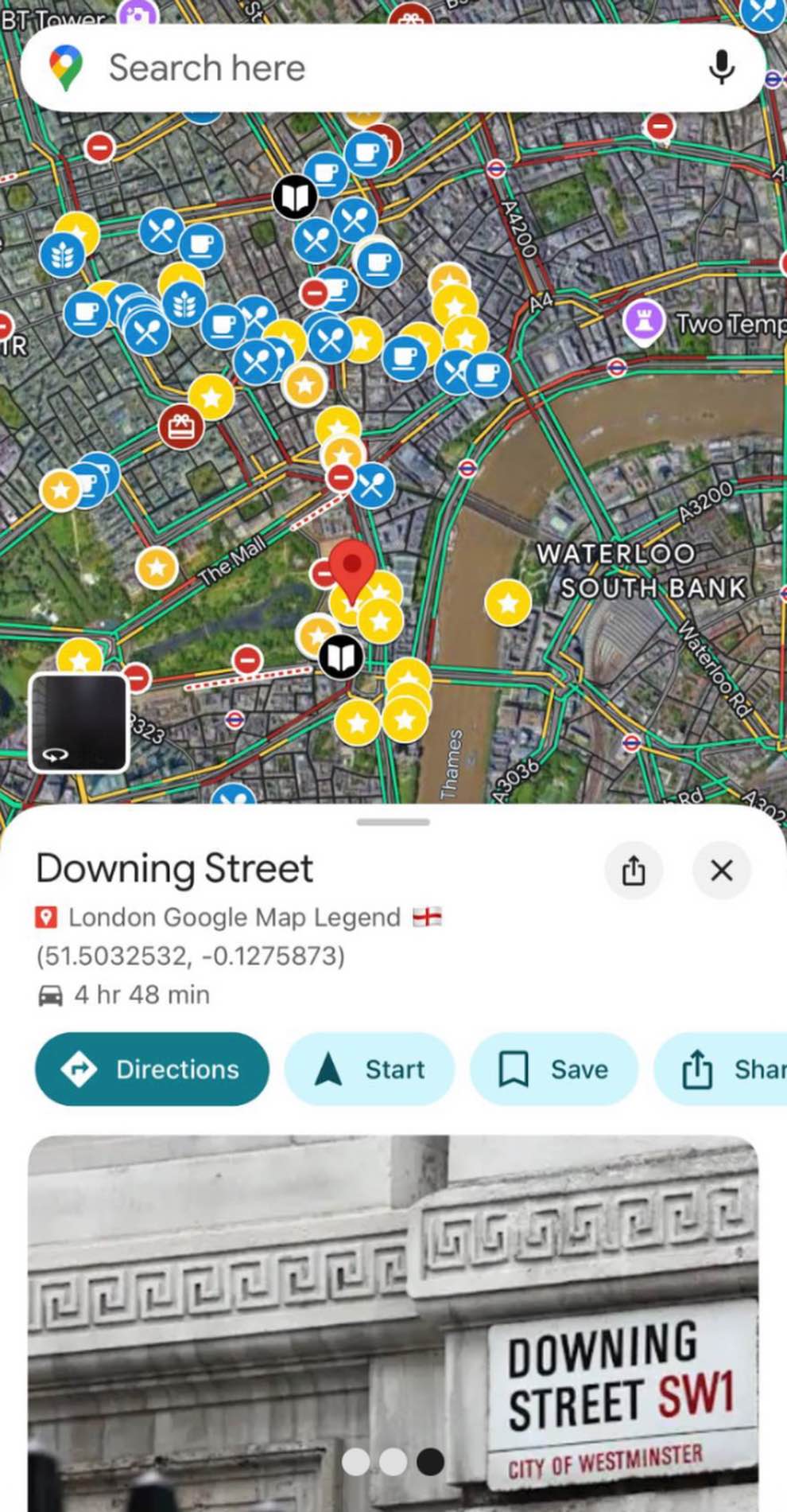 London-Google-Map-Mobile