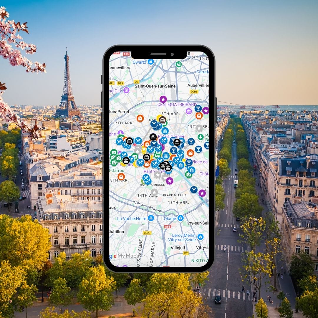 Paris google map legend